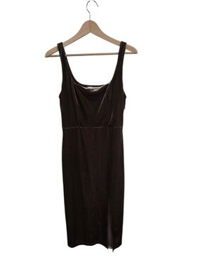 Lola Grace Chocolate Brown Velour Dress